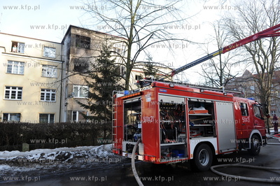 Sopot. Pozar mieszkania na ulicy Jana Sobieskiego 67....