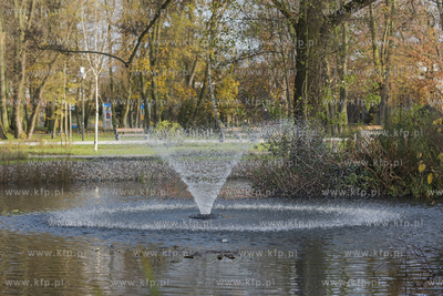 Starogard Gdański,Park Miejski.Nz. Fontanna w Parku...