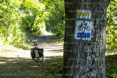 Szlak pieszo-rowerowy wzdłuż rzeki Raduni w okolicy...