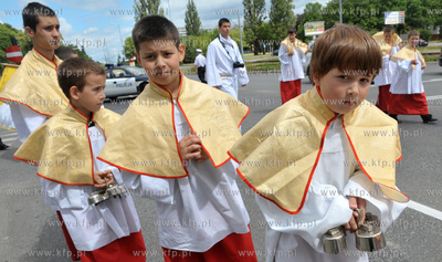 Procesja Bozego Ciala w parafii Najswietszej Maryi...