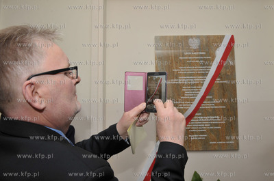 Nadanie im. Lecha Kaczynskiego sali konferencyjnej...