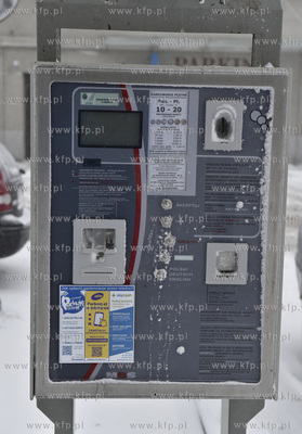 Sopot zimą. Ośnieżony parkometr. 05.01.2017 fot....
