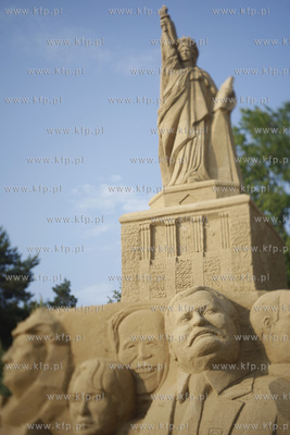 Gdansk Jelitkowo. Gdanski Festiwal Rzezby z Piasku....