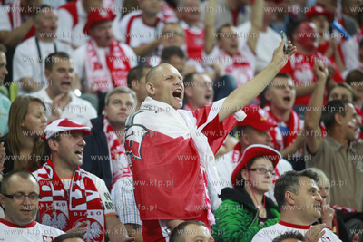 Gdansk. Stadion pilkarski PGE Arena. Mecz towarzyski...