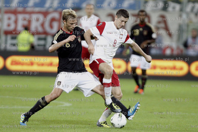 Gdansk. Stadion pilkarski PGE Arena. Mecz towarzyski...