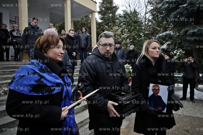 Gdansk. Cmentarz lostowicki. Pogrzeb perkusity zespolu...