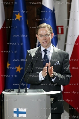 Gdansk. Wizyta premiera Finlandii Jyrki Katainenena....