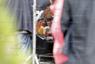 Gdansk. Restauracja Stacja de Luxe. Pilkarze reprezentacji...