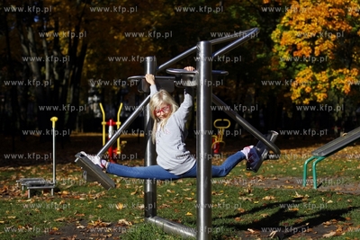 Sopot. Silownia w parku polnocnym.
14.10.2013
fot....