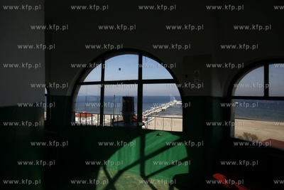 Sopot. Widok z latarni morskiej na molo. 24.02.2014...