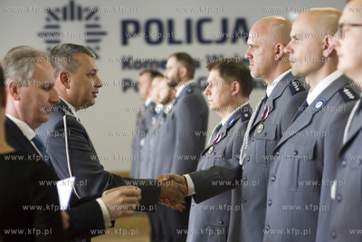 Aula Komendy Wojewódzkiej Policji w Gdańsku przy...