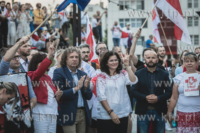 Gdańsk. Marsz poparcia dla narodu Białoruskiego....