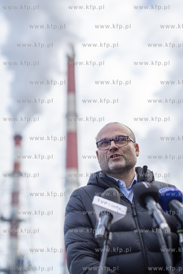 Konferencja prasowa po awarii w elektrociepłowni....