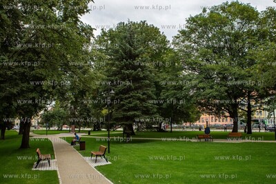 Park na Targu Rakowym po modernizacji. 5.08.2019 /...