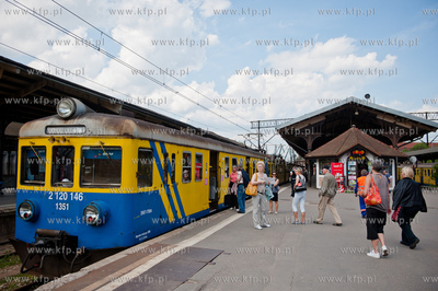Gdansk. Dworzec Glowny PKP. Pociag elektryczny Szybkiej...