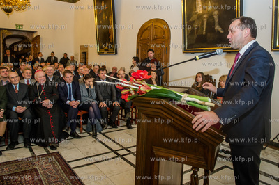 Gdansk. Ratusz Glownego Miasta. Uroczysta Sesja Rady...