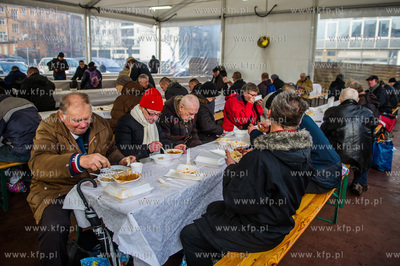 Gdansk. Targ Weglowy. XXIII Wigilia dla ubogich, samotnych...