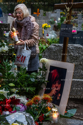 Gdansk. Cmentarz Lostowicki. Pogrzeb Magdy Kunickiej...