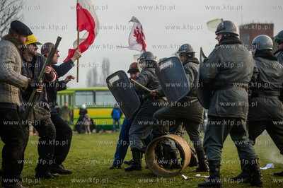Gdansk. Teren przy Sali BHP. Obchody jubileuszu 15-lecia...