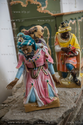 Gdansk. Szopka Bozinarodzeniowa z kosciele Sw. Piotra...