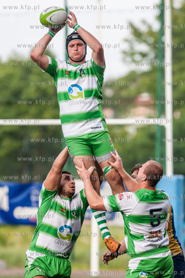 Gdynia. Stadion Narodowy Rugby. Mecz Ekstraligi Rugby....