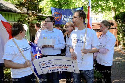 Gdansk. Dom Prezydenta Lecha Walesy. Akcja Mlodych...