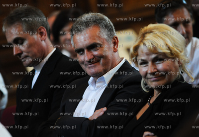 Gdansk. Dwor Artusa. Uroczystosc 65 lecia Radia Gdansk...