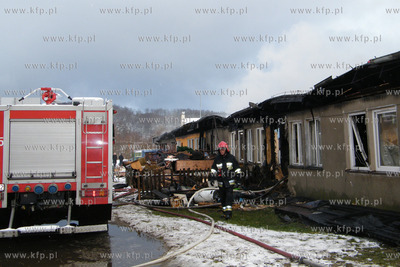 W baraku socjalnym przy ul. Iwaszkiewicza w Wejherowie...