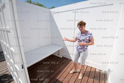 Sopot, Plaża. Wejście nr 23. Udogodnienia dla osób...