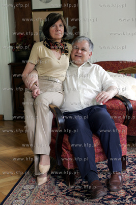 Lech Kaczynski z zona Maria. 25.05.2005 fot. Wojtek...