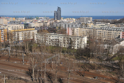 Panorama centrum Gdyni od strony ul. Slaskiej, widoczny...