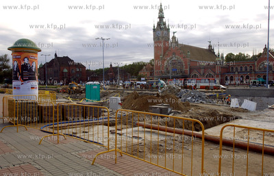 Gdansk. Przebudowa i remont ul. Waly Jagiellonskie...