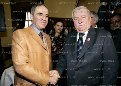 Gdansk. Villa Uphagena. Spotkanie Garry Kasparova z...