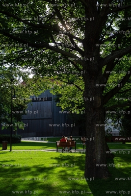 Park na Targu Rakowym po modernizacji. 9.08.2019 /...