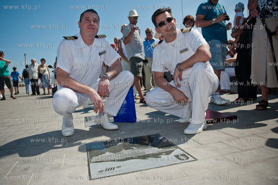 Nabrzeze Pomorskie w Gdyni. Aleja Statkow Pasazerskich....