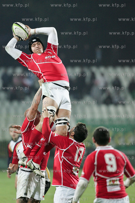 Gdansk. Stadion Miejski przy ul. Traugutta. Mecz rugby...