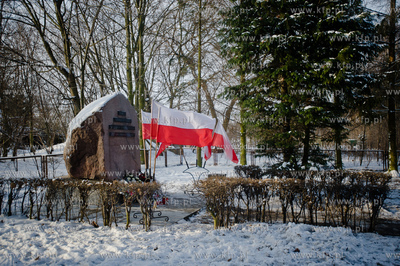 Pruszcz Gdanski. Pomnik upamietniajacym ofiary obozu
Stutthof,...