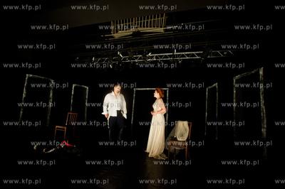 Gdansk. Teatr Wybrzeze. Proba spektaklu pt. Martwe...