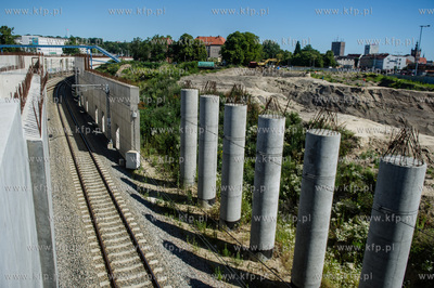 Gdansk. Teren budowy kompleksu handlowo-uslugowego...