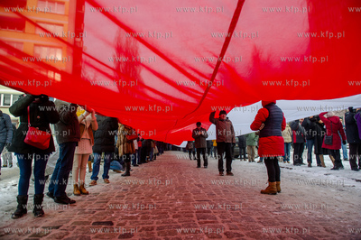 Gdansk. Manifestacja pod haslem W obronie Twojej wolnosci,...