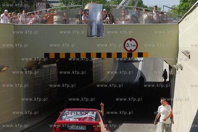 Otwarcie tunelu pod deptakiem ul. Bohaterow Monte Cassino...