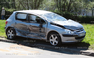 Gdansk - Morena. Wypadek na skrzyzowaniu ulic Rakoczego...