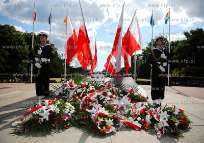 Gdynia. Swieto Marynarki Wojennej. Uroczystosc zmiany...