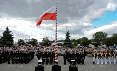 Gdynia. Swieto Marynarki Wojennej. Uroczystosc zmiany...