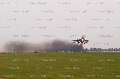 Gdansk, Rebiechowo. Nz. Mig 29 z 41 Eskadry Lotnictwa...