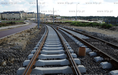 Gdansk. Budowa ulicy Nowej Lodzkiej w Gdansku. 21.09.2011...