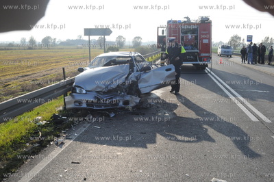 W miejscowosci Szopy na drodze Elblag - Malbork wyjezdzajacy...