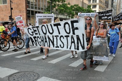 Chicago. Manifestacja przedstawicieli ruchu Okupuj...