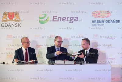 Uroczyste podpisanie umowy sponsorskiej oraz nadania...