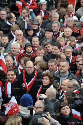 Parada Niepodleglosci w Gdansku z udzilaem Jean Michela...